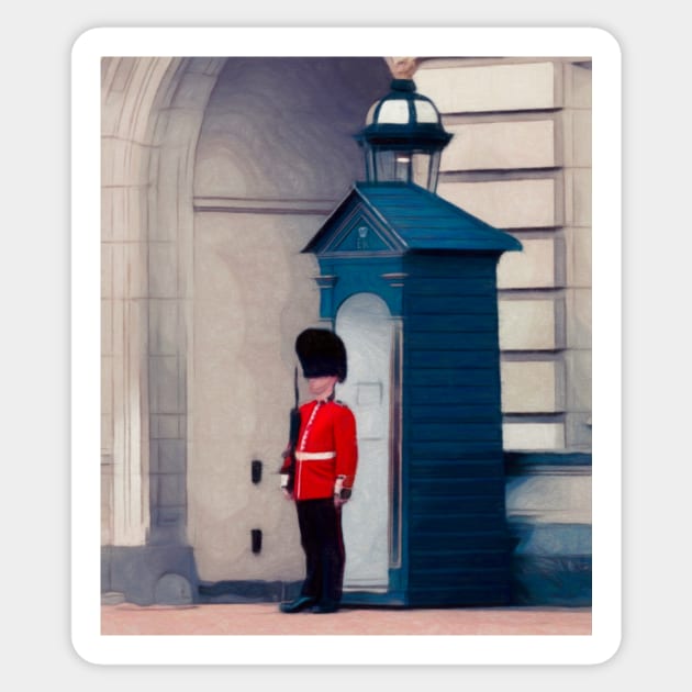 The Queens Guard Artwork Sticker by NikkiBear67